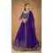 Georgette Purple Color Embroidery Sequence Zari Work Traditional WearLehenga Choli -6071166946