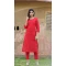 Red Color Cotton Sequins Work Readymade Designer Kurti With Bottom -6083167081