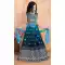 Georgett Lucknowi Work Rama Color Designer Girls Kids Lehenga Choli -6090167117