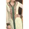 buttercream faux georgette salwar kameez