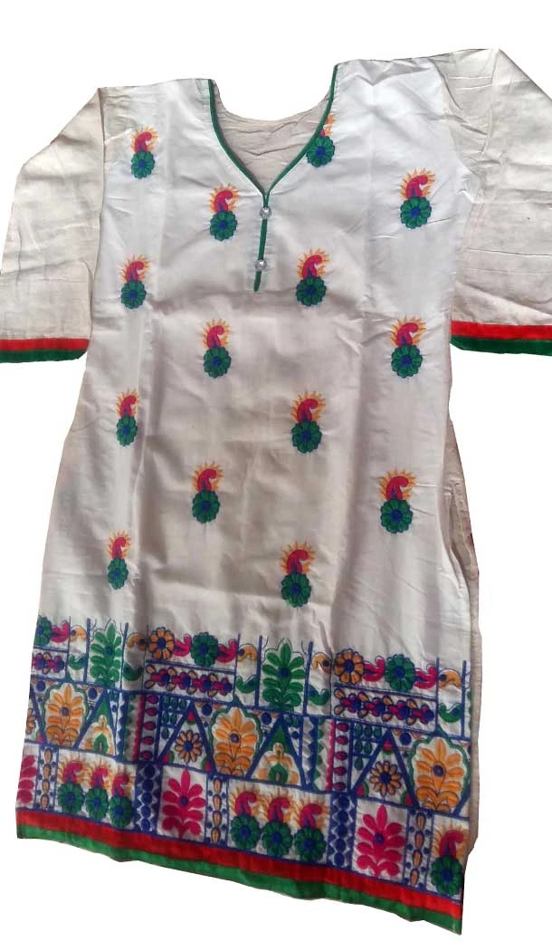 White Color Cotton Party Readymade Kurtis | FH5555138