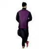 Mens Art Silk Black Kurta Pajama with Nehru Jecket | FHK13465469