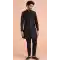 Women Dhupion Art Silk Black Mens Wear Indo Western - 13116211049