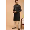 Women Mens Wear Indo Western Dhupion Art Silk Black Plus Size