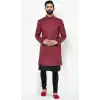 Women Mens Wear Indo Western Maroon Dhupion Art Silk Plus Size