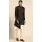 Women Dhupion Art Silk Mens Wear Indo Western Black - 13116211056