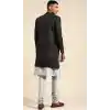 Women Black Dhupion Art Silk Mens Wear Indo Western Plus Size