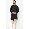 Women Mens Wear Indo Western Dhupion Art Silk Black Plus Size