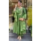 Women Heavy Viscose Roman Silk Green Salwar Suit Embroidery - 13209211537