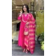 Women Pink Embroidery Heavy Viscose Roman Silk Salwar Suit - 13209211539