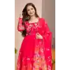 Women Salwar Suit Multi Printed Work Pure Soft Organza