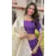 Purple Zari Sequin Gold Crush Silk Lehenga Choli - 215687