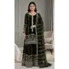 Buy Black Fendy Silk Palazzo Suit Plus Size Women - 216062