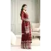 Buy Maroon Fendy Silk Palazzo Suit Plus Size Women - 216064