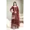 Maroon Fendy Silk Palazzo Suit with Sequence Work – 216064