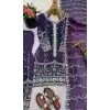 Buy Purple Fendy Silk Palazzo Suit Plus Size Women - 216066