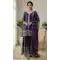 Purple Fendy Silk Palazzo Suit with Sequence Work – 216066