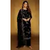 Buy Black Velvet Pakistani Suit Plus Size Women - 216075