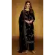 Black Velvet Pakistani Suit with Embroidery Work – 216075
