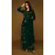 Green Velvet Pakistani Suit with Embroidery Work – 216078