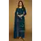 Teal Blue Velvet Pakistani Suit with Embroidery Work – 216080