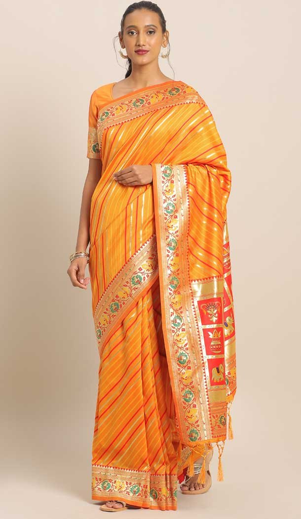 banarasi art silk wedding sarees plus size -8282100457